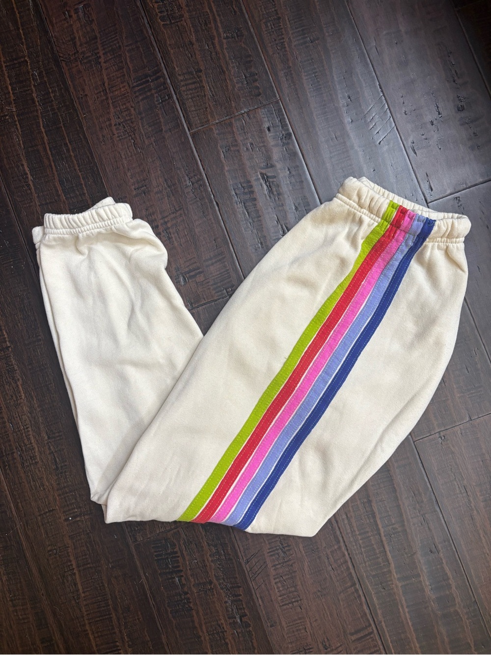 Aviator Nation x Peloton Collab Vintage White Sweatpants